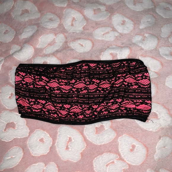 Lights Off Bralette and Panty - Queen - Neon Pink main image 0